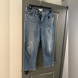 Classic Blue Distressed Women's Jeans